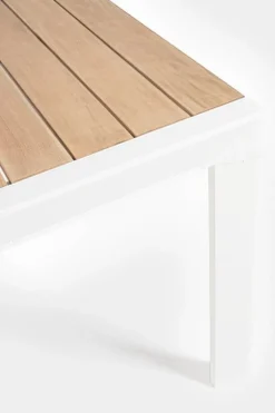 Best Bizzotto TAVOLO IN ALLUMINIO 220-340X100 BIANCO YK11 - BELMAR