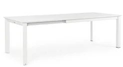 Online Bizzotto TAVOLO IN ALLUMINIO 160/240X100 BIANCO CX21 - KONNOR