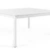 New Bizzotto TAVOLO IN ALLUMINIO 110/160X160 BIANCO CX21 - KONNOR