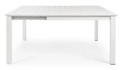 New Bizzotto TAVOLO IN ALLUMINIO 110/160X160 BIANCO CX21 - KONNOR
