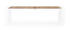 Outlet Bizzotto TAVOLO IN ALLUMINIO 253/319/384X110 BIANCO GK50 - CAMERON