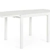Clearance Bizzotto TAVOLO IN ALLUMINIO 83/166X80 BIANCO YK11 - PELAGIUS