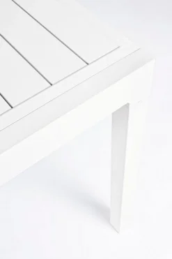 Clearance Bizzotto TAVOLO IN ALLUMINIO 83/166X80 BIANCO YK11 - PELAGIUS