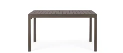 Clearance Bizzotto TAVOLO IN ALLUMINIO 135-270X90 COFFEE YK14 - PELAGIUS