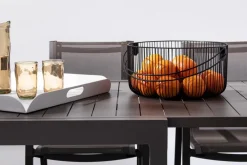 Clearance Bizzotto TAVOLO IN ALLUMINIO 135-270X90 COFFEE YK14 - PELAGIUS