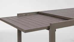 Clearance Bizzotto TAVOLO IN ALLUMINIO 135-270X90 COFFEE YK14 - PELAGIUS