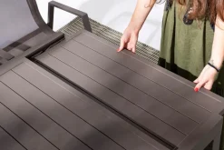 Clearance Bizzotto TAVOLO IN ALLUMINIO 135-270X90 COFFEE YK14 - PELAGIUS