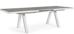 Clearance Bizzotto TAVOLO IN ALLUMINIO 205/265X103 LUNAR - KRION