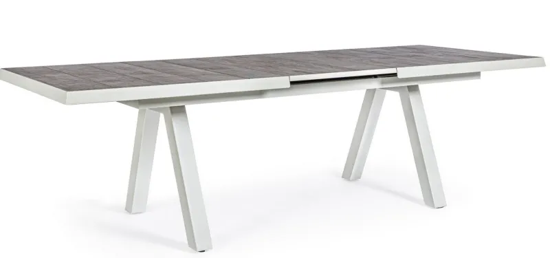 Clearance Bizzotto TAVOLO IN ALLUMINIO 205/265X103 LUNAR - KRION