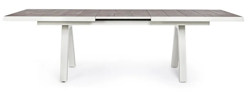 Clearance Bizzotto TAVOLO IN ALLUMINIO 205/265X103 LUNAR - KRION