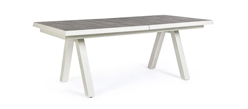 Clearance Bizzotto TAVOLO IN ALLUMINIO 205/265X103 LUNAR - KRION