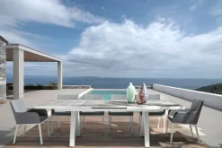 Clearance Bizzotto TAVOLO IN ALLUMINIO 205/265X103 LUNAR - KRION