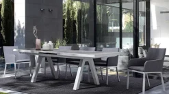 Clearance Bizzotto TAVOLO IN ALLUMINIO 205/265X103 LUNAR - KRION