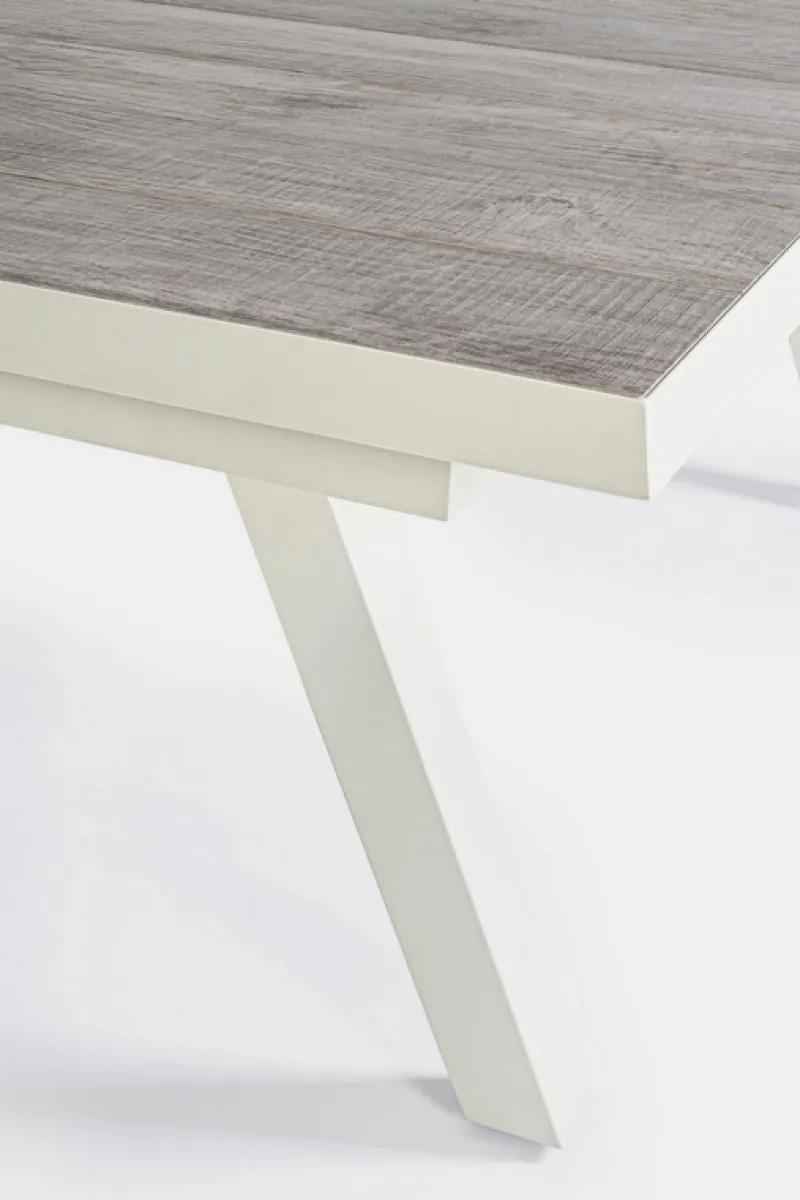Clearance Bizzotto TAVOLO IN ALLUMINIO 205/265X103 LUNAR - KRION