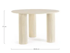 Bizzotto TAVOLO IN LEGNO 6 PERSONE ROTONDO FISSO - DACCA