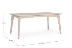 New Bizzotto TAVOLO IN LEGNO - SAHANA