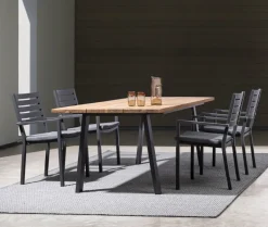 Hot Bizzotto TAVOLO IN LEGNO ANTRACITE 160X90 - OSLO FSC