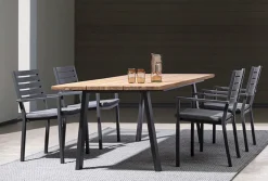 Hot Bizzotto TAVOLO IN LEGNO ANTRACITE 160X90 - OSLO FSC