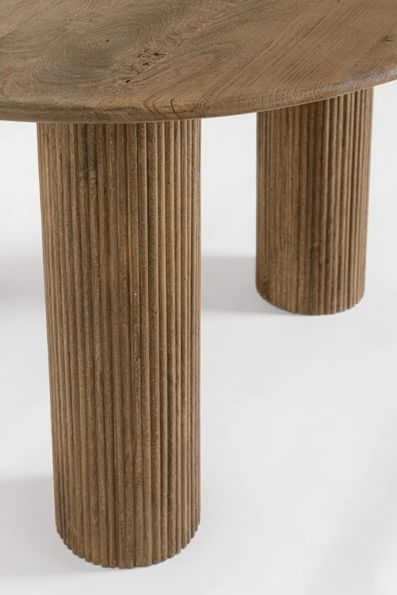 Outlet Bizzotto TAVOLO IN LEGNO BROWN D120 - DACCA