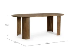 New Bizzotto TAVOLO IN LEGNO BROWN- ORLANDO