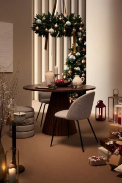 Clearance Bizzotto TAVOLO IN LEGNO NATURALE D120 - ORISSA