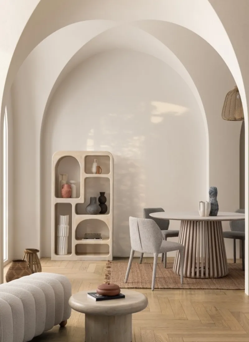 New Bizzotto TAVOLO IN LEGNO NATURALE D130 - ODION