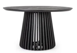 Outlet Bizzotto TAVOLO IN LEGNO NERO D130 - ODION