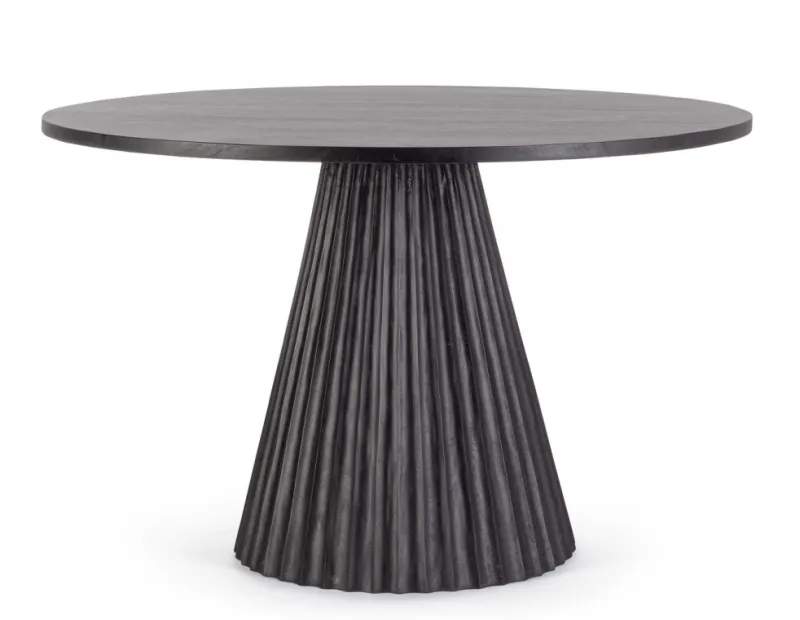 Hot Bizzotto TAVOLO IN LEGNO NERO D120 - ORISSA