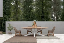 New Bizzotto TAVOLO IN TEAK BIANCO RT01 - PALMDALE