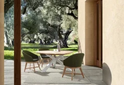 New Bizzotto TAVOLO IN TEAK BIANCO RT01 - PALMDALE