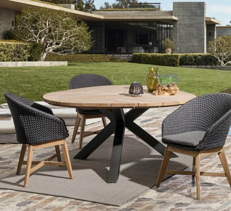 Best Bizzotto TAVOLO IN TEAK CARBON RT02 - PALMDALE