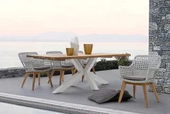Sale Bizzotto TAVOLO IN TEAK RICICLATO BIANCO PM01 - RAMSEY