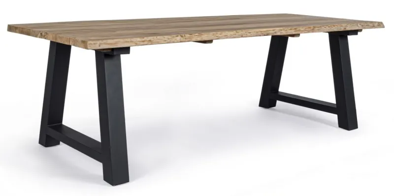 Hot Bizzotto TAVOLO IN TEAK RICICLATO ANTARCITE AM03 - ROLLAND