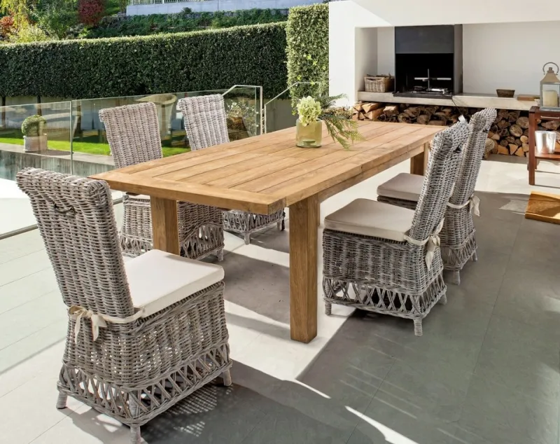 Sale Bizzotto TAVOLO IN TEAK RICICLATO 180/250 - BOUNTY