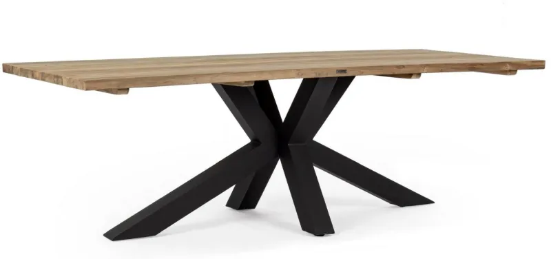 New Bizzotto TAVOLO IN TEAK RICICLATO NERO PM02 - RAMSEY