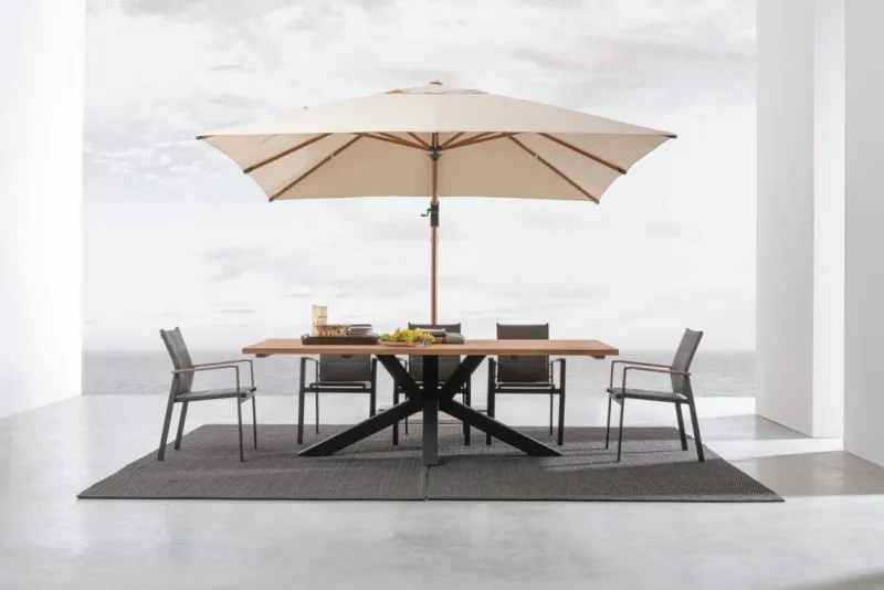 New Bizzotto TAVOLO IN TEAK RICICLATO NERO PM02 - RAMSEY