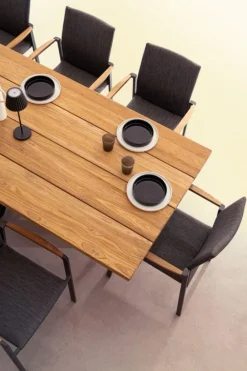 New Bizzotto TAVOLO IN TEAK RICICLATO NERO PM02 - RAMSEY