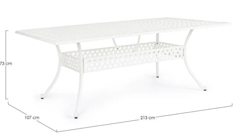 Sale Bizzotto TAVOLO IVREA RETT 213X107 BIANCO