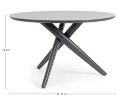 Clearance Bizzotto TAVOLO JULIAN D120 ANTR JX55