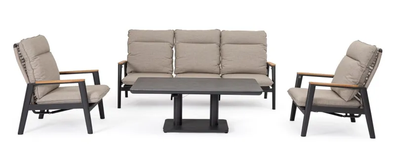 Clearance Bizzotto TAVOLO MIGUEL 140X80X51/72 ANTR JX55