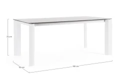 New Bizzotto TAVOLO OTAVIO 180X95 BIANCO WG20