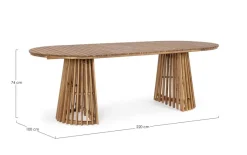 Hot Bizzotto TAVOLO RODANO OV 220X100 - FSC