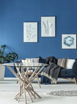 New Bizzotto TAVOLO ROTONDO CON RIPIANO IN VETRO - SAHEL