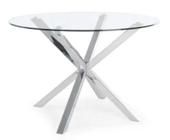 Outlet Bizzotto TAVOLO ROTONDO IN VETRO - MAY
