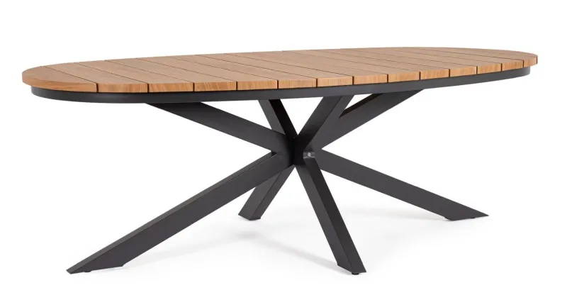 Hot Bizzotto TAVOLO ZELMAR 218X115 ANTRACITE YK13