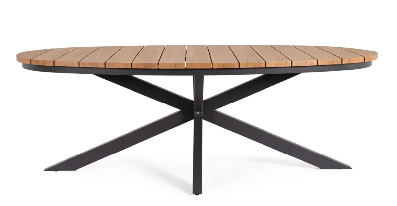 Hot Bizzotto TAVOLO ZELMAR 218X115 ANTRACITE YK13