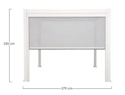 Discount Bizzotto TENDA RULLO PERGOLA OCEAN LATO 3M BIANCO