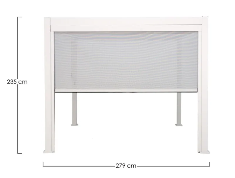 Discount Bizzotto TENDA RULLO PERGOLA OCEAN LATO 3M BIANCO