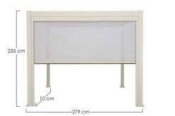 Clearance Bizzotto TENDA RULLO PERGOLA OCEAN LATO 3M SETA