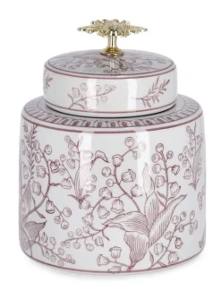 Outlet Bizzotto VASO CAI C-TAPPO CIL ROSSO BIANCO H19